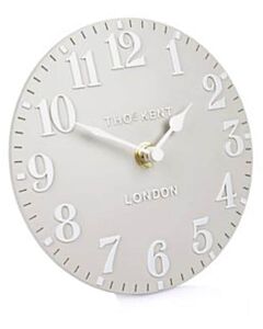 Thomas Kent - Arabic Dove Grey Mantel Clock
